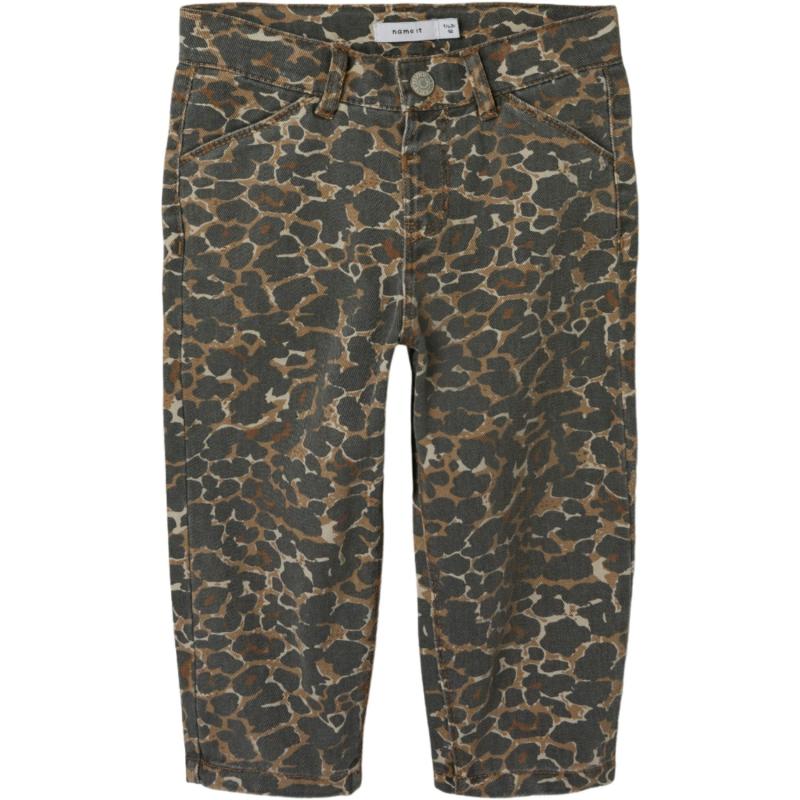 Affogat Leo Washed Down Bella Mom Twill Bukser   Str. 92 fra Name It