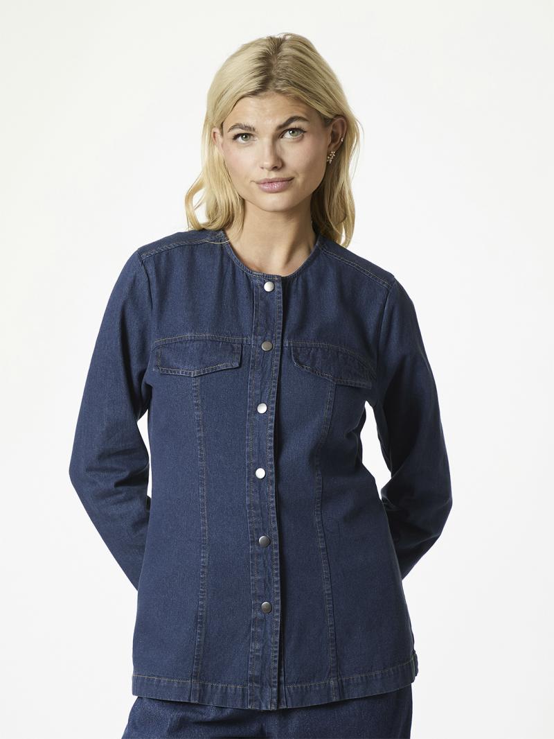 Annie Denim Blouse fra Neo Noir
