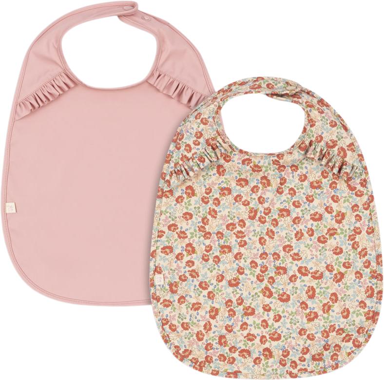 2 Pack Dinner Bib With Frill fra Konges Sløjd