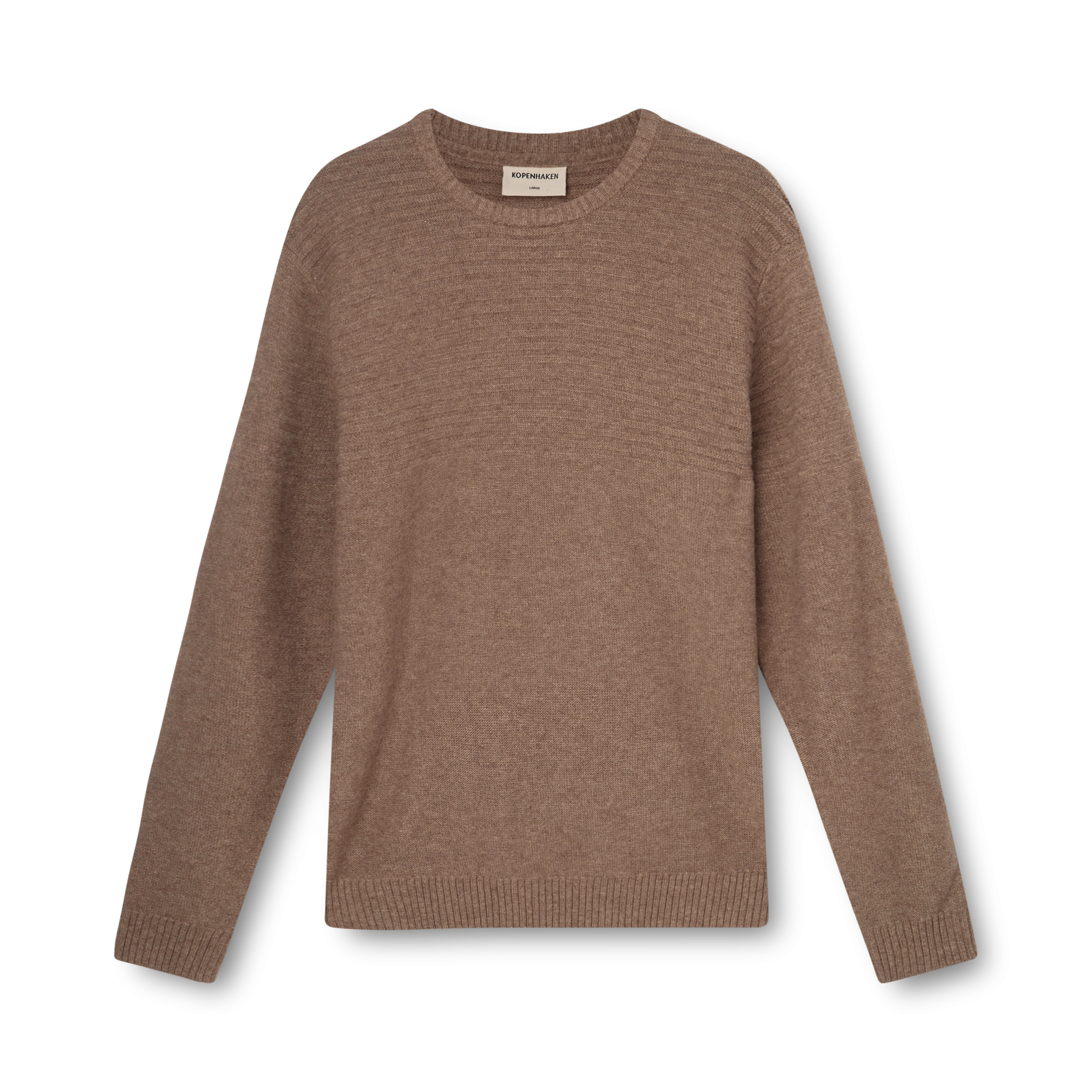 John Neck Sweater Unisex Striktrø  Akhil Brown fra Kopenhaken hos dansk.dk 5714825279200