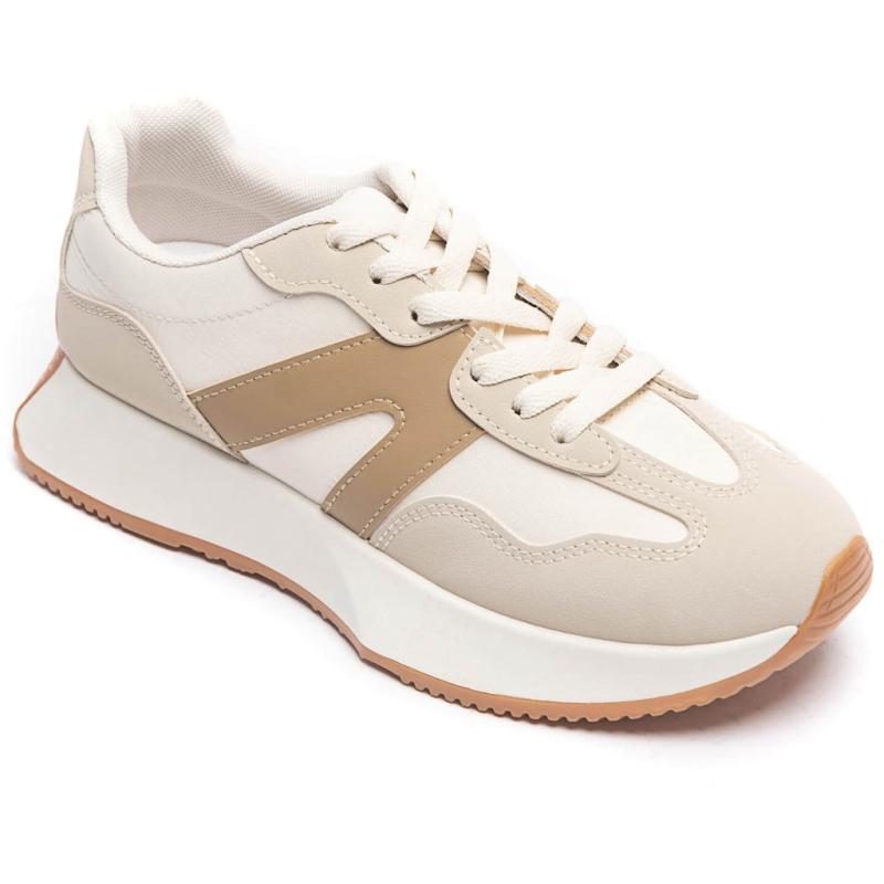 Annick Dame Sneakers 8917   Beige fra Shoes