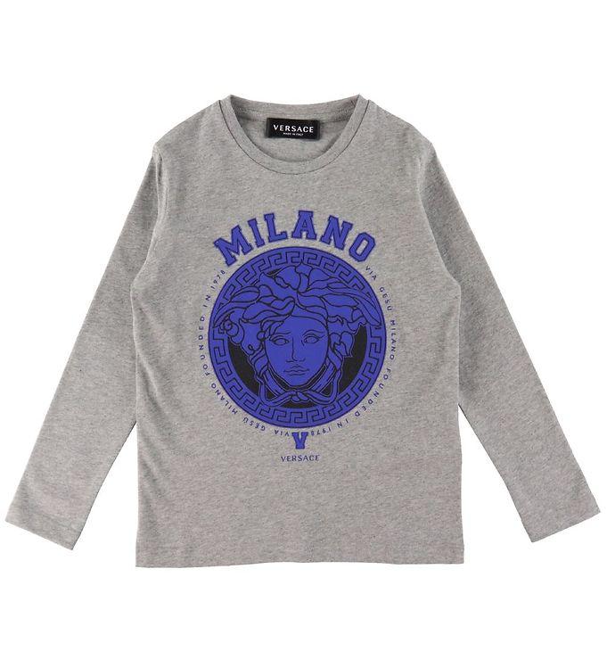 Bluse   Medusa   Gråmeleret Blå fra Versace
