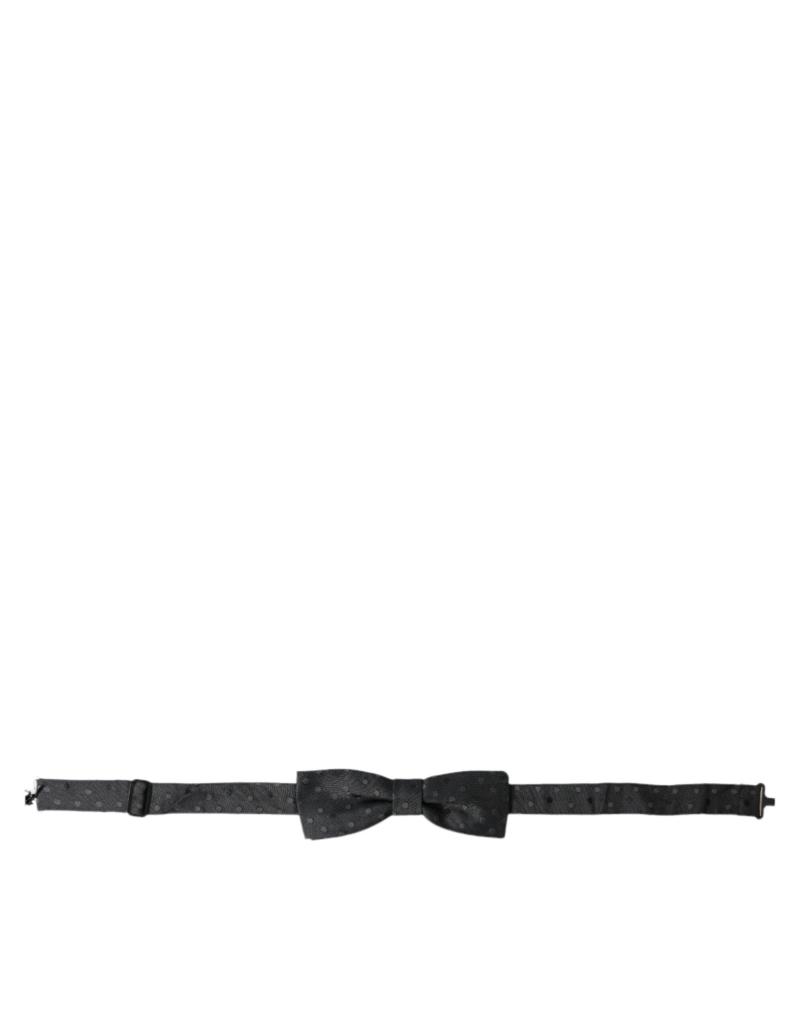 å Polka Dot Silke Adjustable Neck Herre Papillon Bow Tie fra Dolce & Gabbana hos Modeoutlet 8050442560442