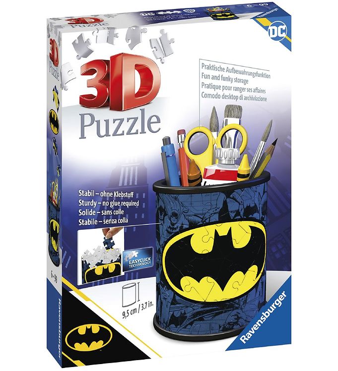 3d Puslespil   54 Brikker   Batman Pencil Cup fra Ravensburger