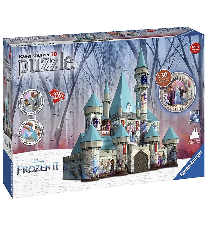 3d Puslespil   216 Brikker   Frost Slot fra Ravensburger