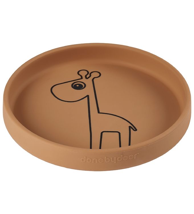 Tallerken   Silikone   Raffi   Mustard fra Done By Deer