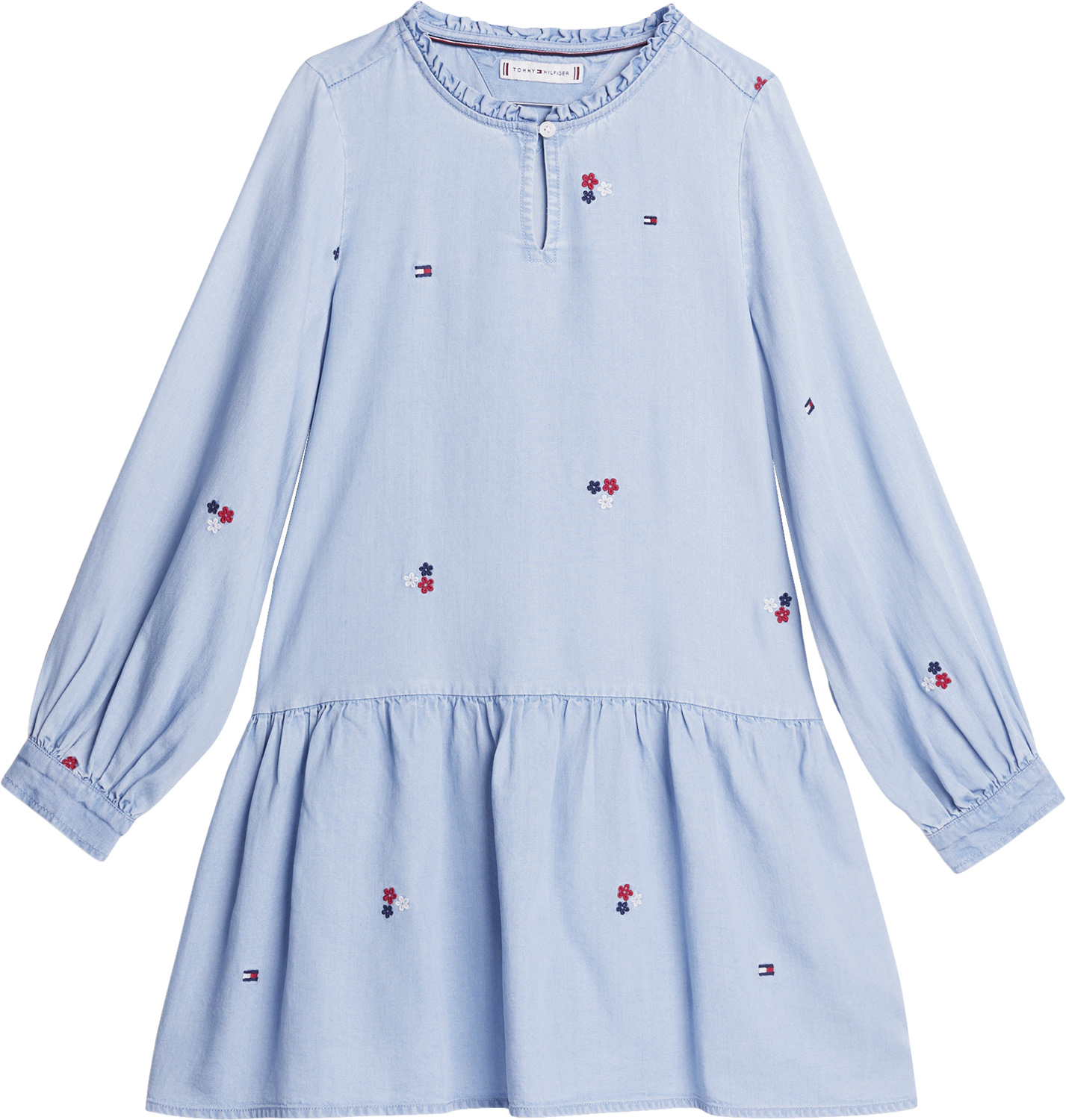 Emb Flower Tencel Dress Ls fra Tommy Hilfiger