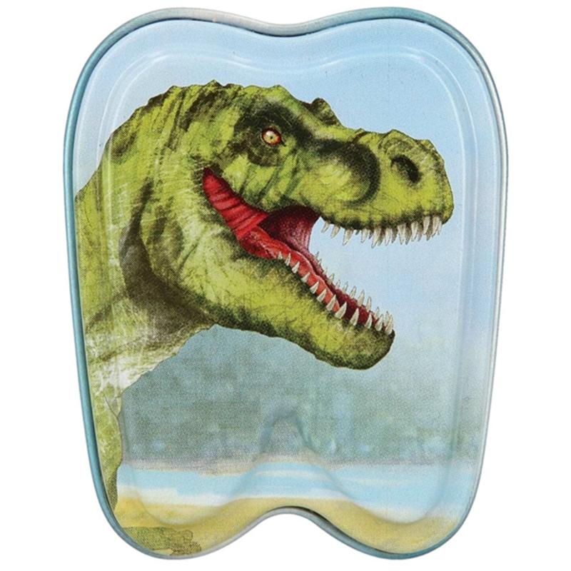 Tand æske T Rex Blue fra Dino World