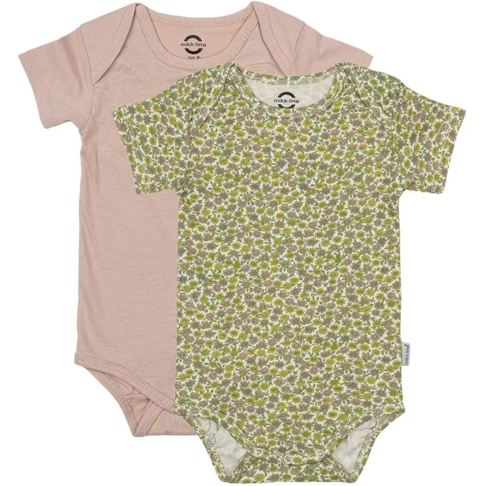 2 Pak Kortærmet Body   Adobe Rose   9 Mdr. fra Mikk-line