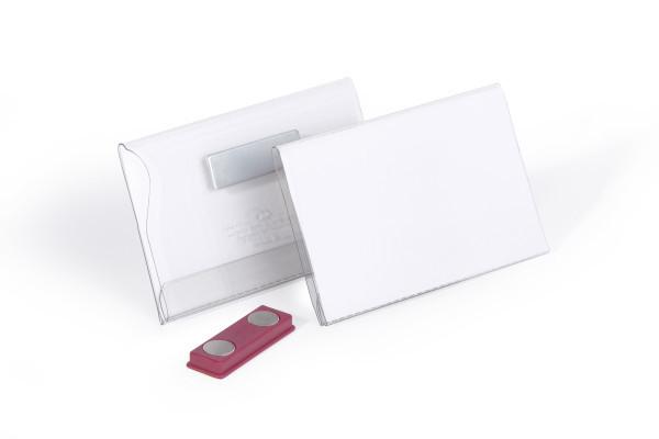811719, Badge, Landskab, Pvc, Transparent, Hvid, Side, Pakke fra Durable