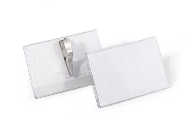 811119, Badge, Landskab, Pvc, Transparent, Hvid, Side, Pakke fra Durable