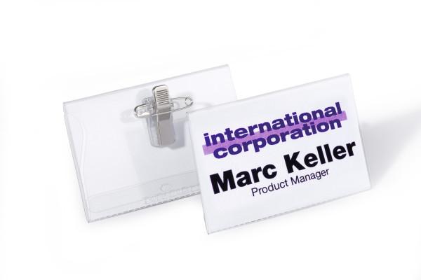 815719, Badge, Landskab, Transparent, 7,5 Cm, 4 Cm, 50 Stk fra Durable