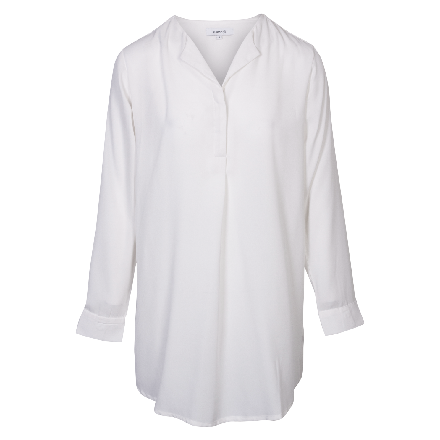Clara Dame Kjole Plus Size  Bright White fra Steenholt hos dansk.dk 5712985479652