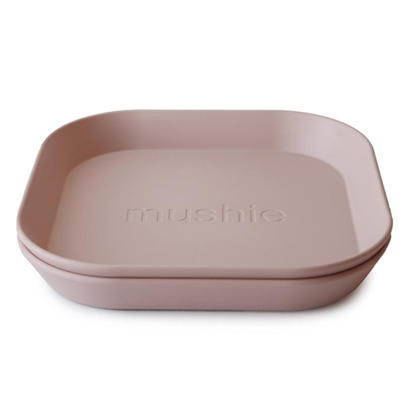 Tallerken Square Blush fra Mushie