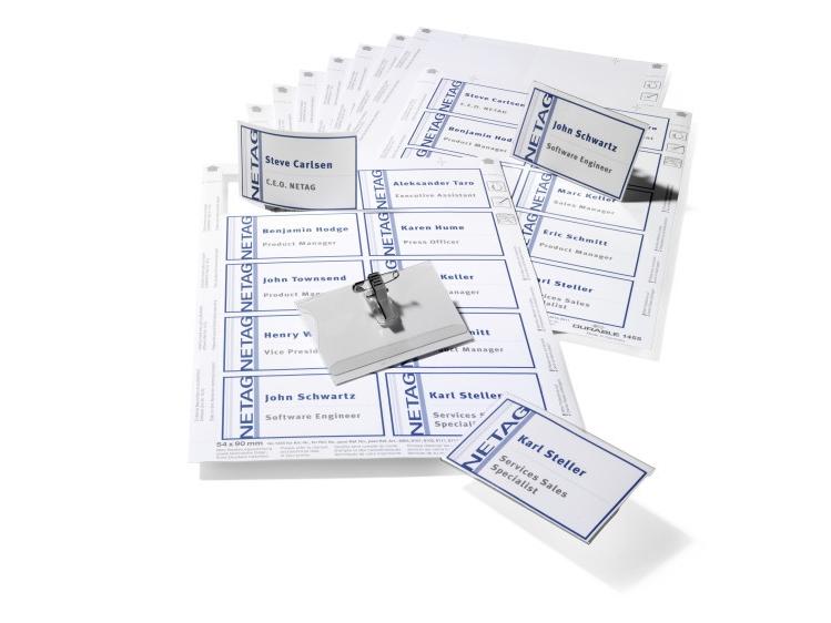 818200, Badge, Landskab, Transparent, 90 Mm, 54 Mm, 20 Stk fra Durable
