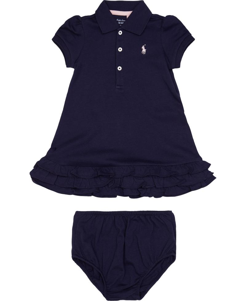 Ruffled Polo Dress & Bloomer fra Polo Ralph Lauren