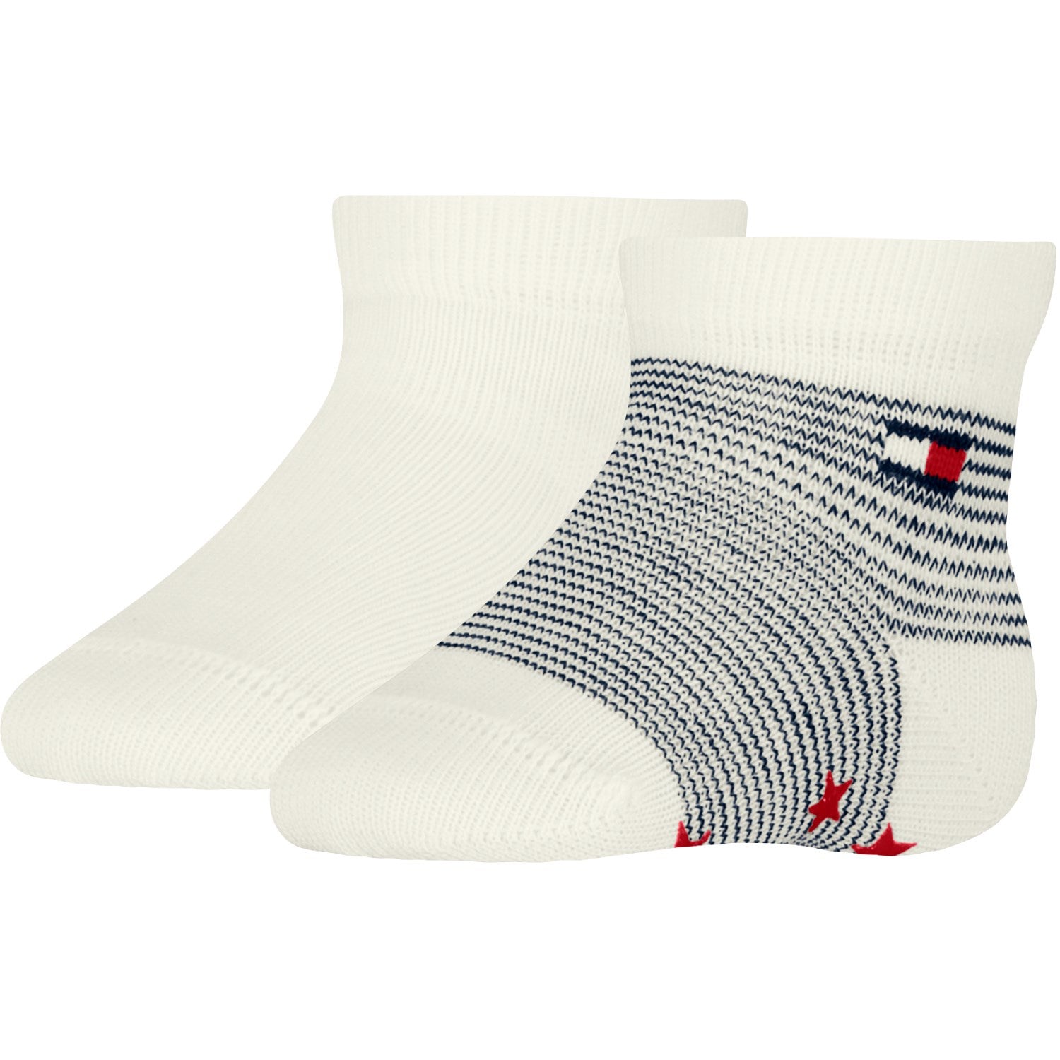 Tommy Original Baby Strømper 2 Pak Breton Abs   Str. 15 18 fra Tommy Hilfiger