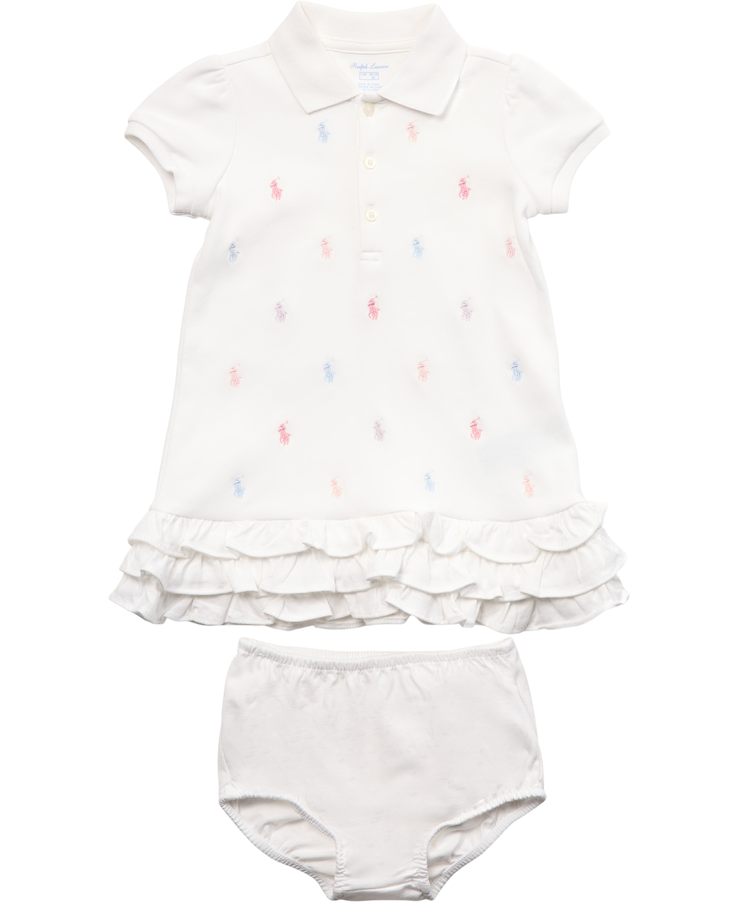 Ruffled Polo Dress & Bloomer fra Polo Ralph Lauren