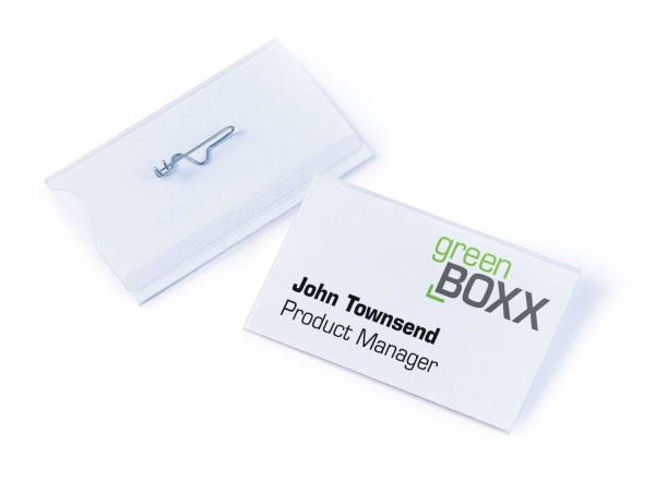 800419, Badge, Landskab, Plast, Transparent, Polen, Pakke fra Durable