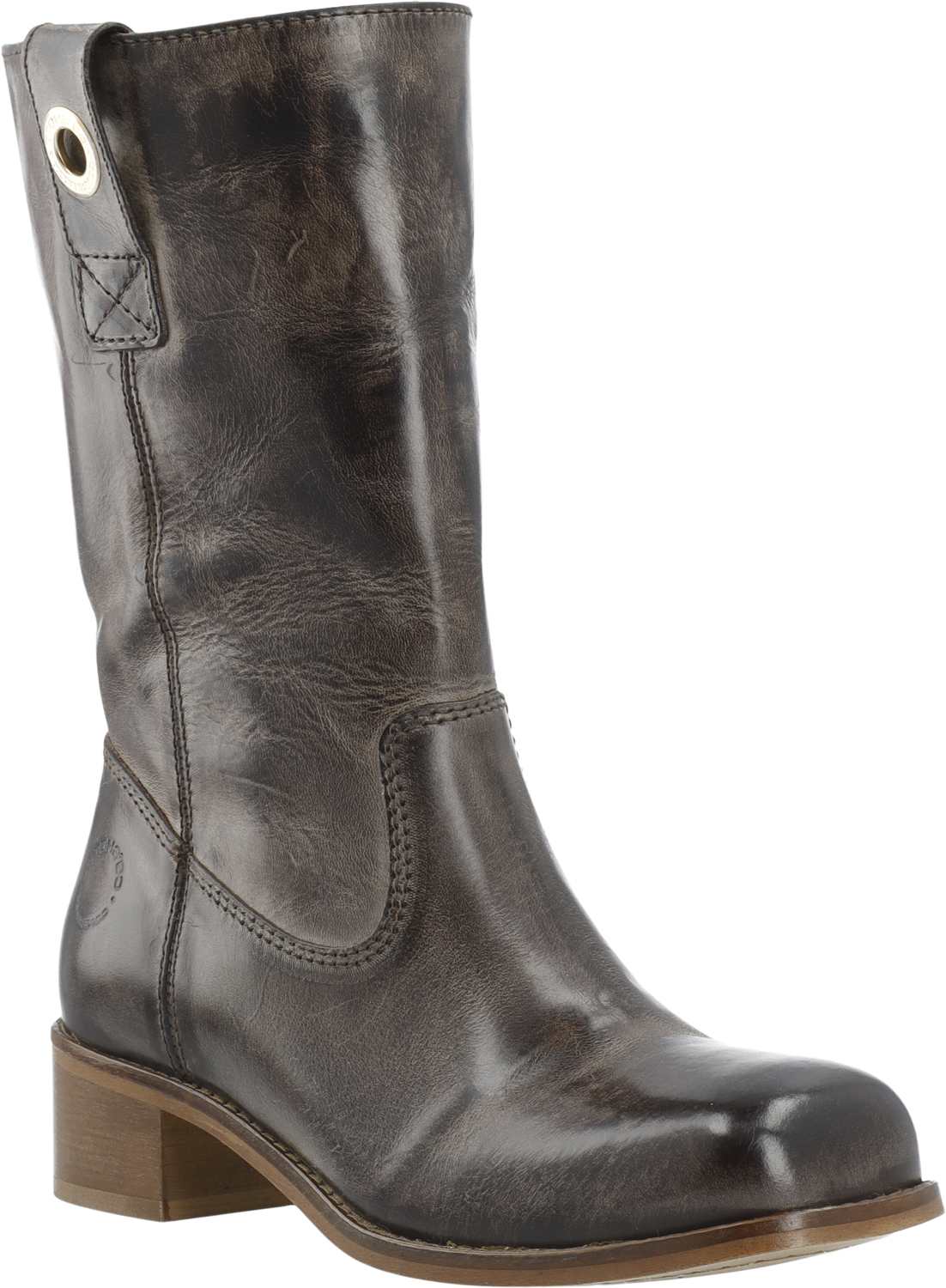 Casvilma Pull On Mid Cut Boot Waxy Leather fra Cashott