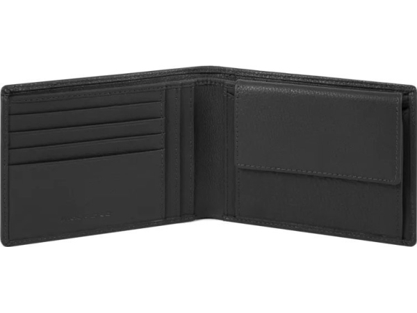 , Akron, Wallet, Black, For Men For Men fra Piquadro