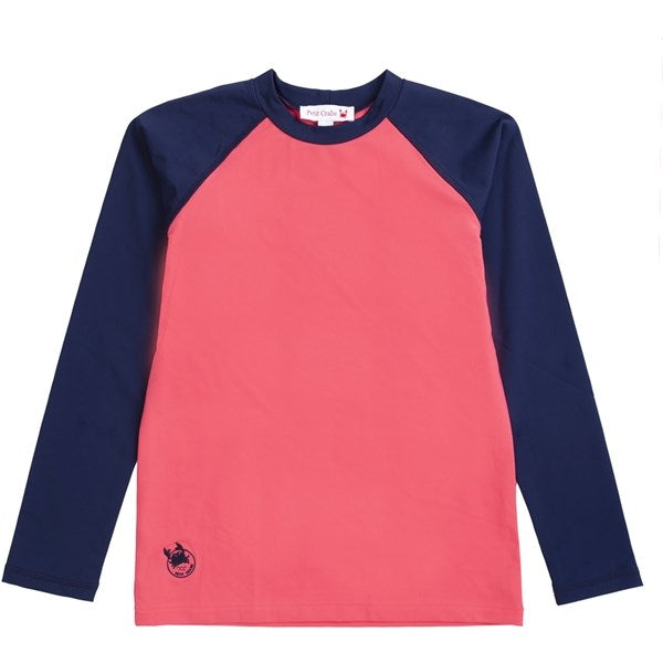 Nectarine Blue Raglan Uv Badebluse   Str. 2 3 år fra Petit Crabe