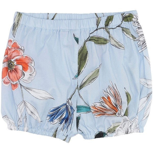 819 Shorts Blue Floral   Str. 3 Mdr fra Christina Rohde
