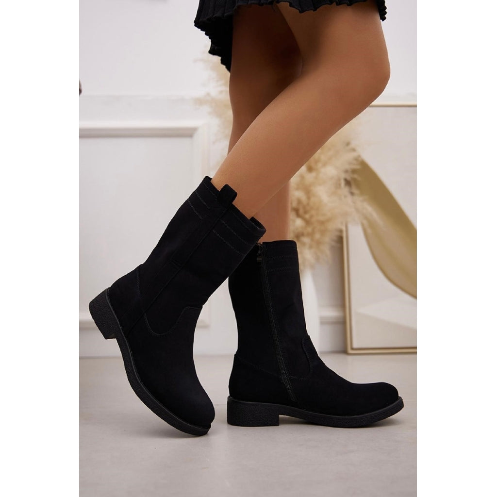 Amelie Dame Støvler 2137   Black fra Shoes