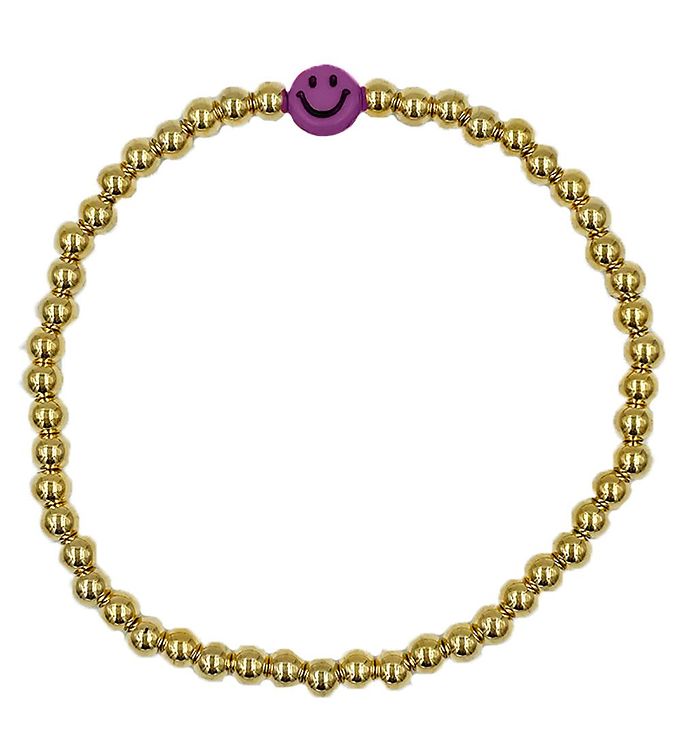Armbånd   Smiley   Lilla fra By Stær