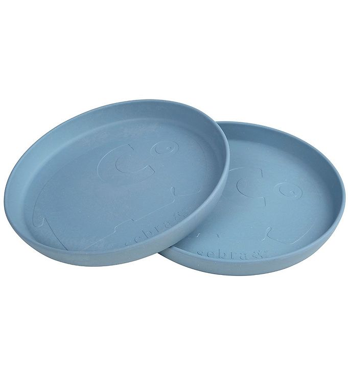 Tallerkener   Bioplast   2 Pak   Mums   Powder Blue fra Sebra