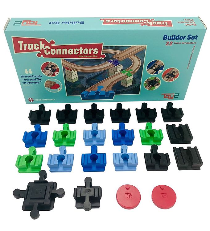 22 Stk.   The Builder Set fra Toy2 Track Connectors