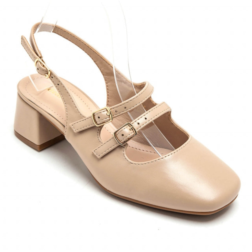 Alva Dame Balleriner 3215   Beige fra Shoes