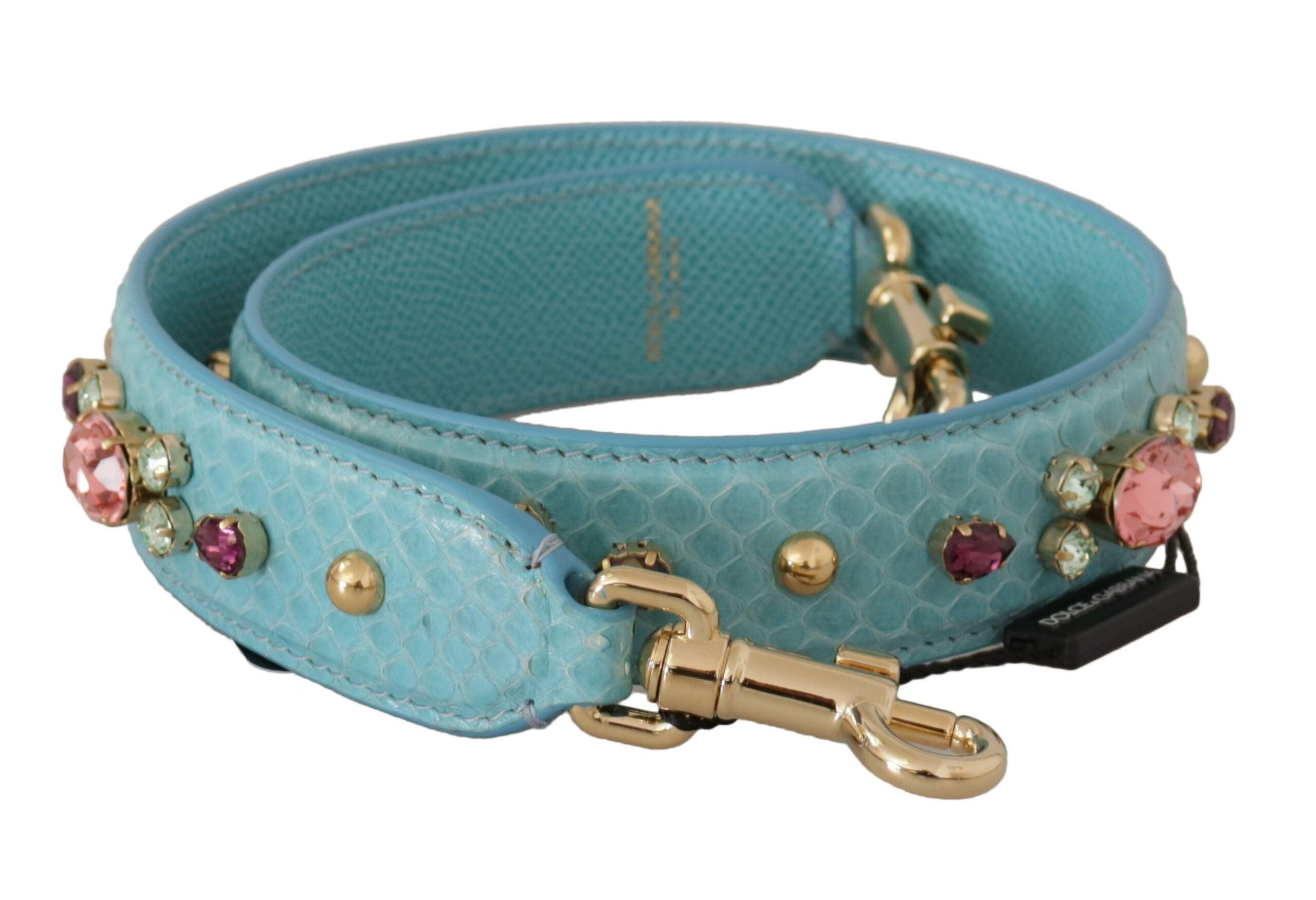 å Krystals æder Taske Skulder Strap fra Dolce & Gabbana hos Modeoutlet 8050246183083