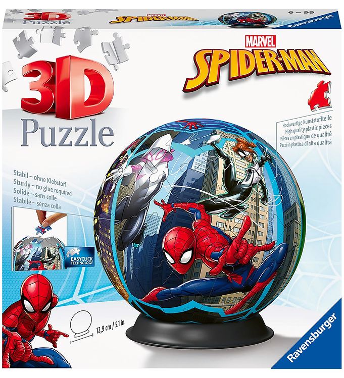 3d Puslespil   72 Brikker   Spider Man fra Ravensburger