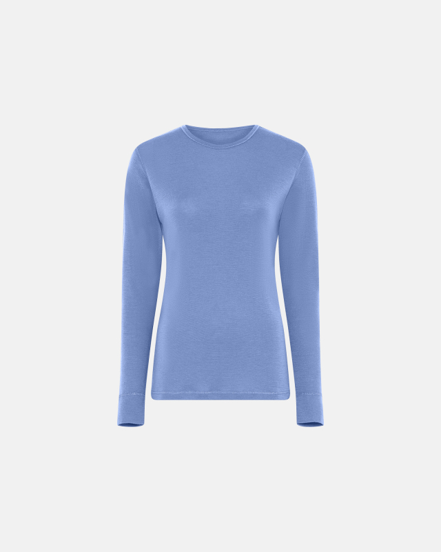 Langærmet Shirt | % Merino Uld | å fra Dovre Women hos Intimo.dk 5709405028682