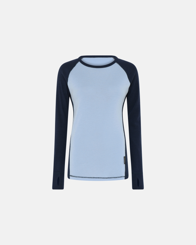 Langærmet Shirt | % Merino Uld | å Navy fra Dovre Women hos Intimo.dk 5709405029788