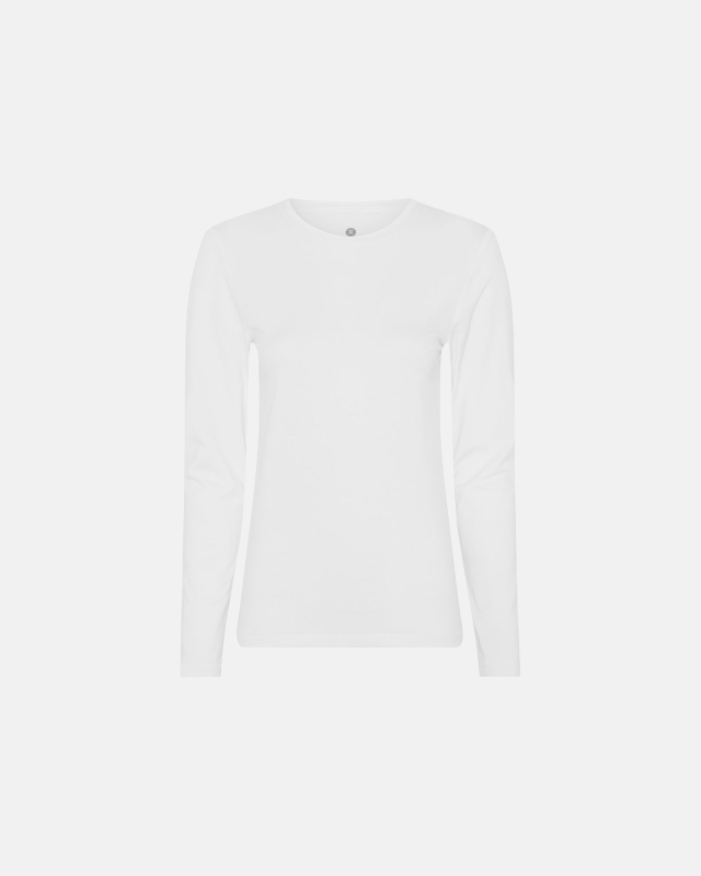 Langærmet Shirt | Bambusviskose | Hvid fra Jbs Of Denmark Women hos Intimo.dk 5709405011516