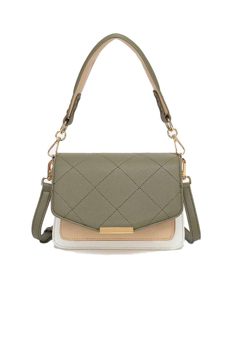 Taske  Blanca Multi Compartment Bag  Army White Beige fra Noella hos Lykke by Lykke 5714694776336
