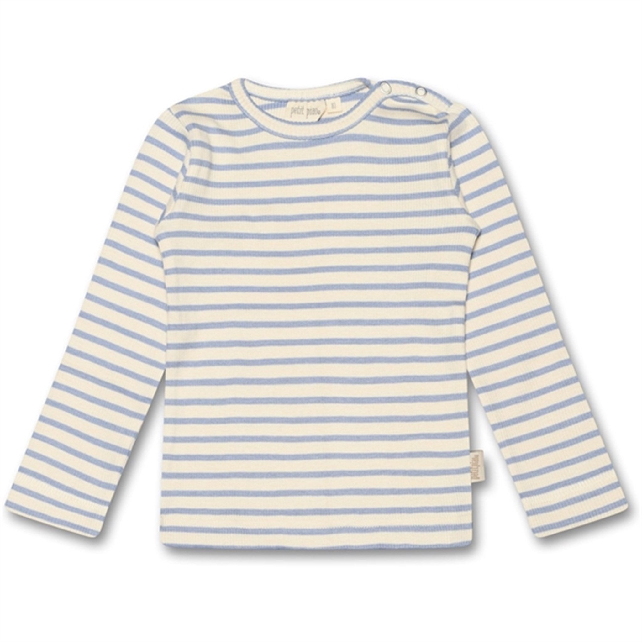 â® Spring Blue Bluse Modal Striped   Str. 86 fra Petit Piao