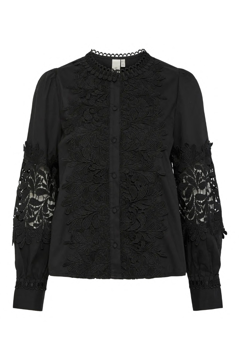Y.a.s   Skjorte    Semira Ls Shirt   Black fra Yas
