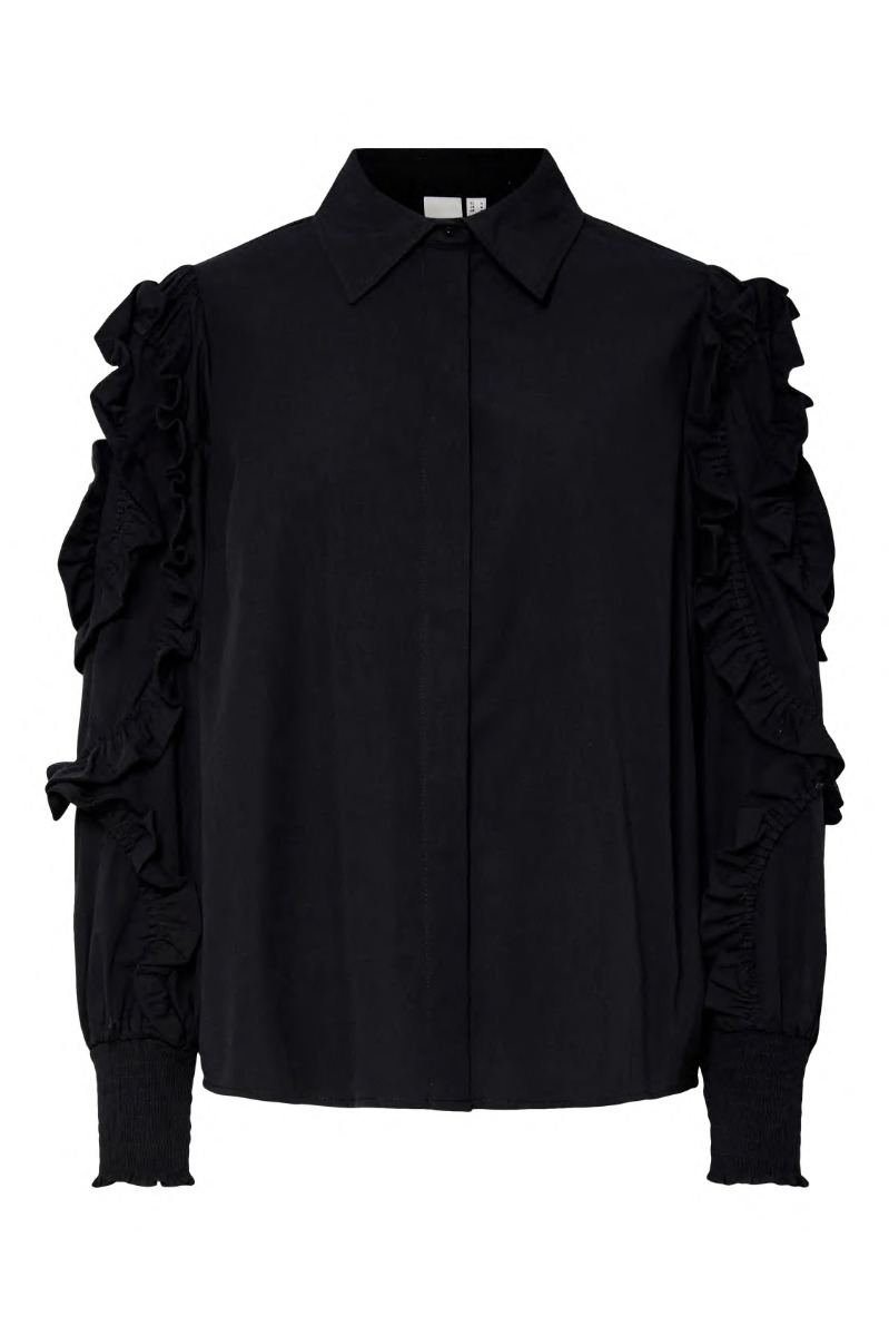 Y.a.s   Skjorte    Frima Ls Shirt   Plain Black fra Yas