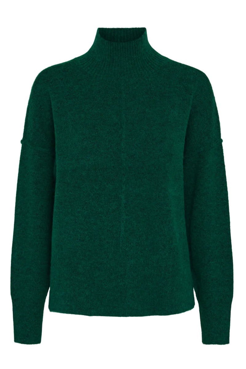 Y.a.s   Strik     Balis Ls High Neck Knit   Fir fra Yas