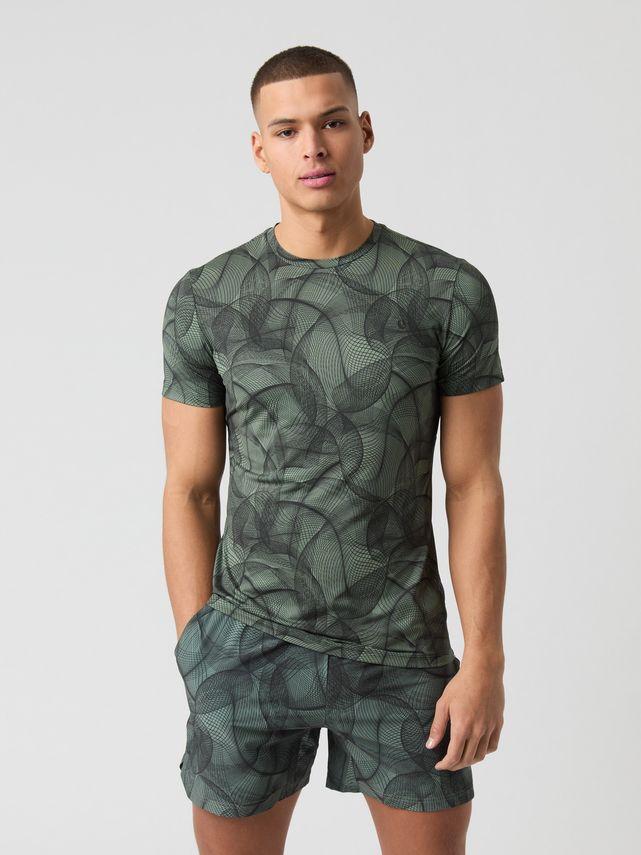 Ace Printed T Shirt, Bb Big Grid 2 fra Björn Borg
