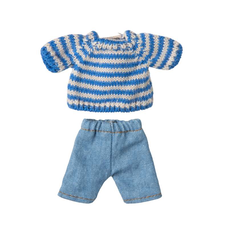 Strikket Sweater Og Bukser   Storebror Mus fra Maileg