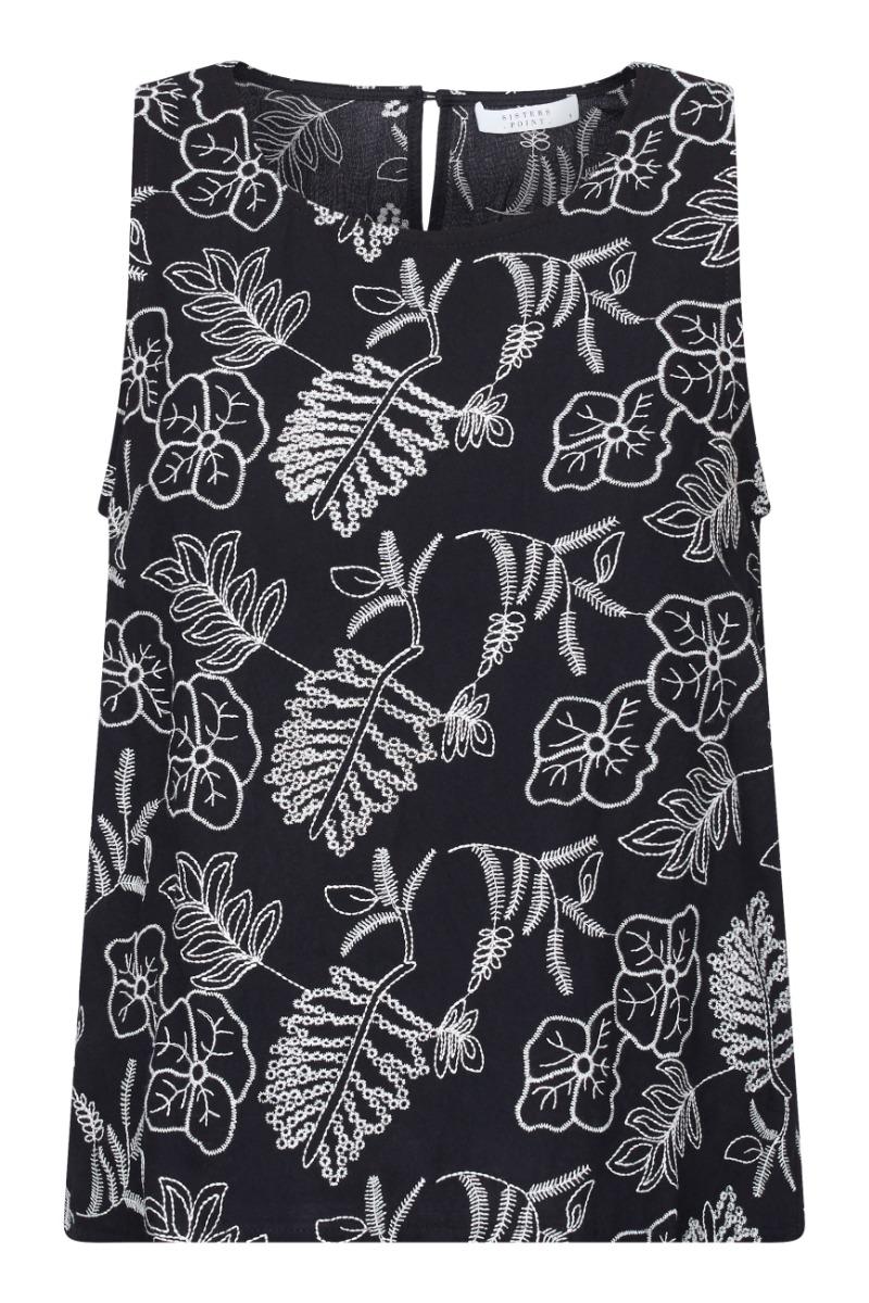 Top   Grita T   Black Cream fra Sisters Point