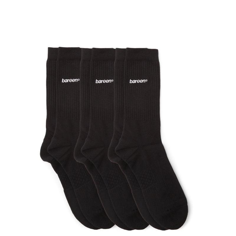 3 Pack Tennis Sokker Black fra Bareen