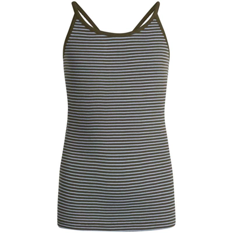 2x2 Bomuld Stripe Trilina Top Forest Night Delta Robbina   Str. 4 år fra Mads Nørgaard