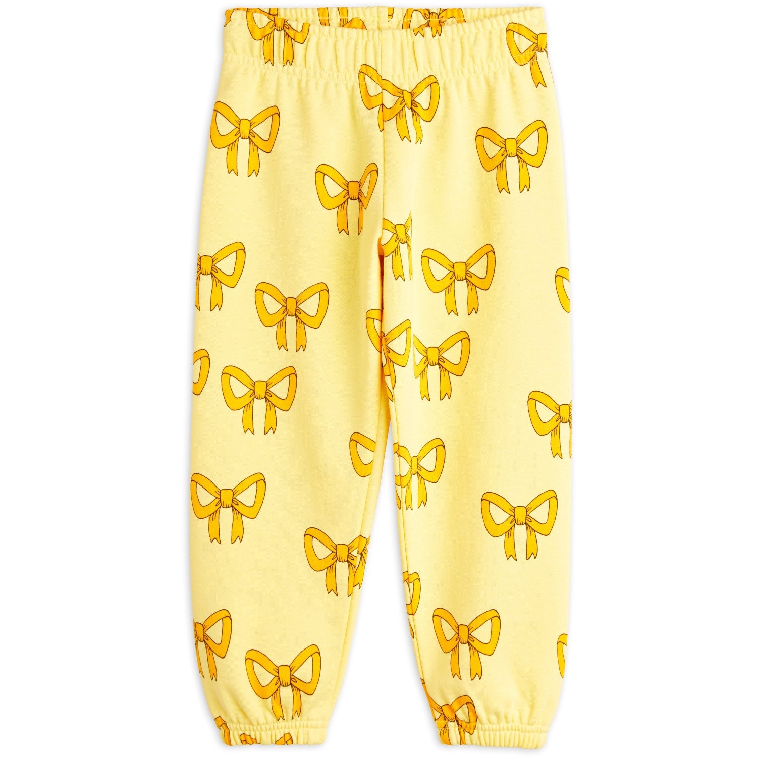 Yellow Bow Aop Sweatpants   Str. 92 98 fra Mini Rodini