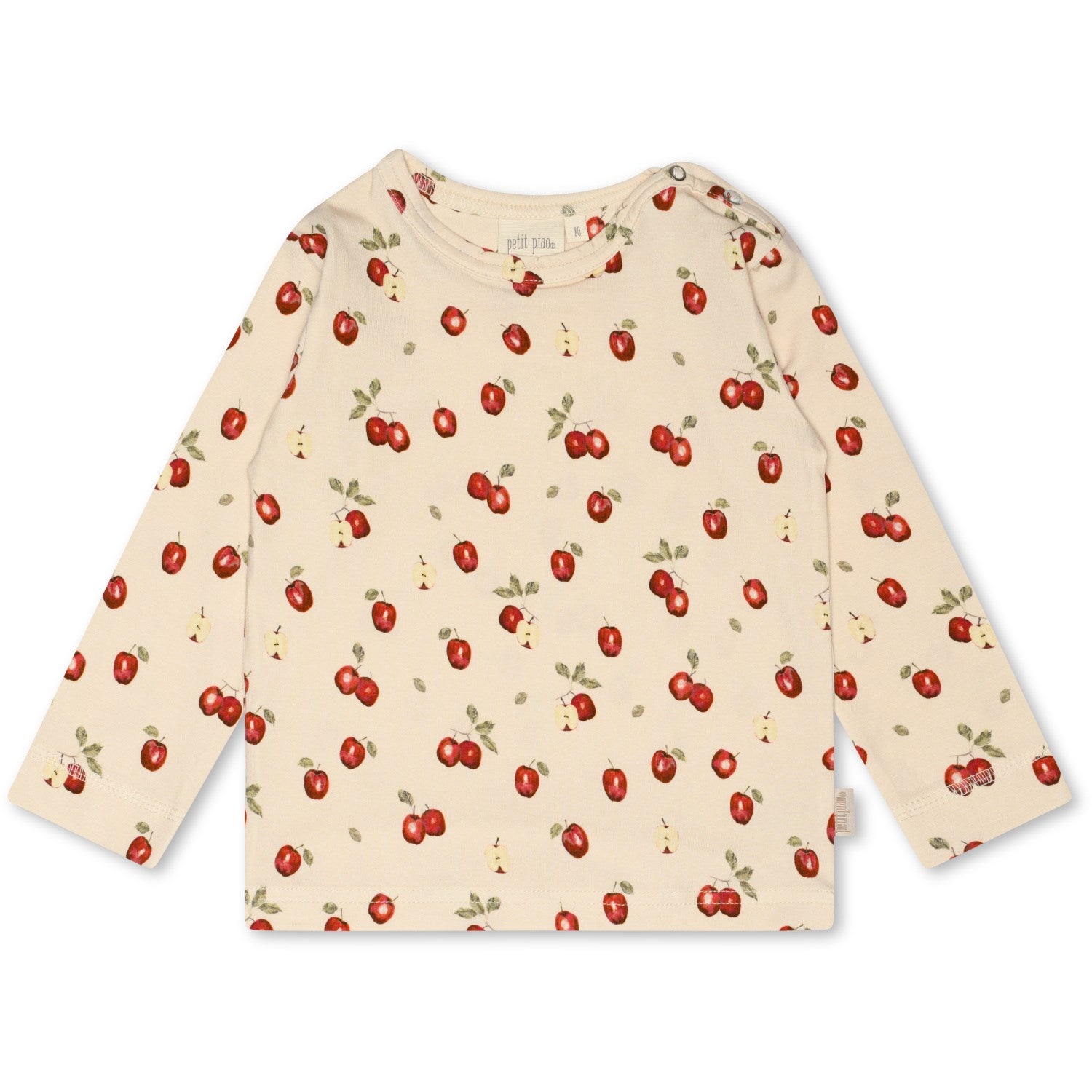 Apple Aop Bluse Printed   Str. 92 fra Petit Piao