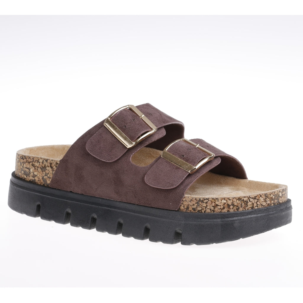 Angelina Dame Sandaler 2153   Brown fra Shoes